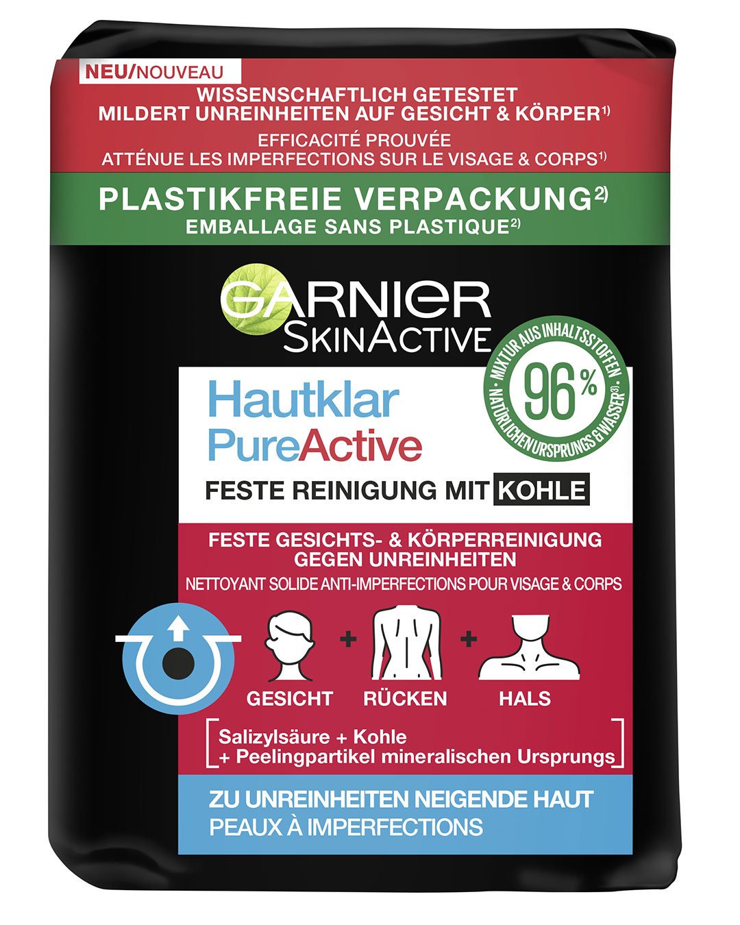 Garnier-Pure Active Solid Wash