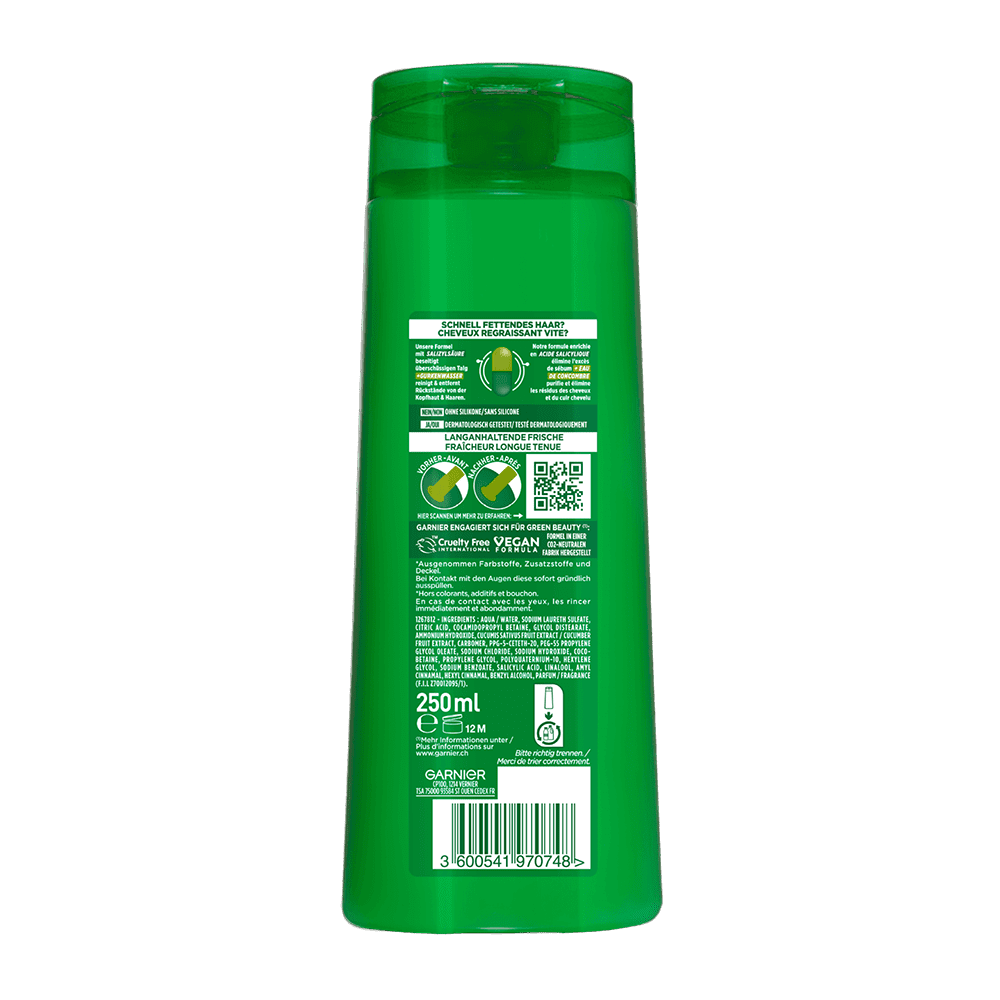 Fructis Cucumber Fresh Kräftigendes Shampoo Garnier