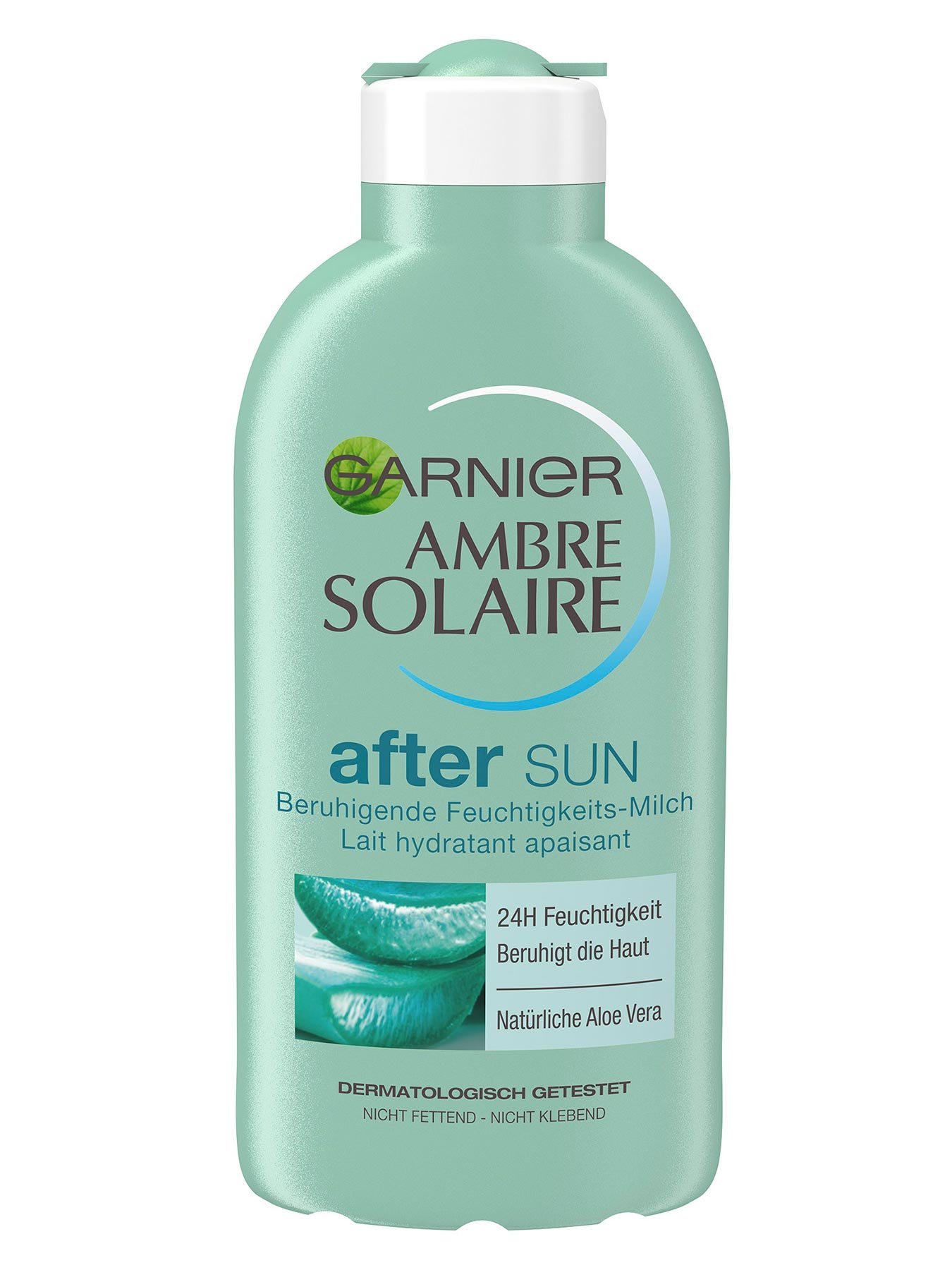 Beruhigende-Feuchtigkeits-Milch-Ambre-Solaire-After-Sun-200ml-Vorderseite-Garnier-Deutschland-gr