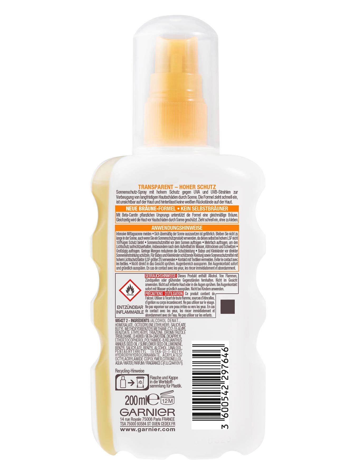 Ambre Solaire UV Schutz Spray Produkt