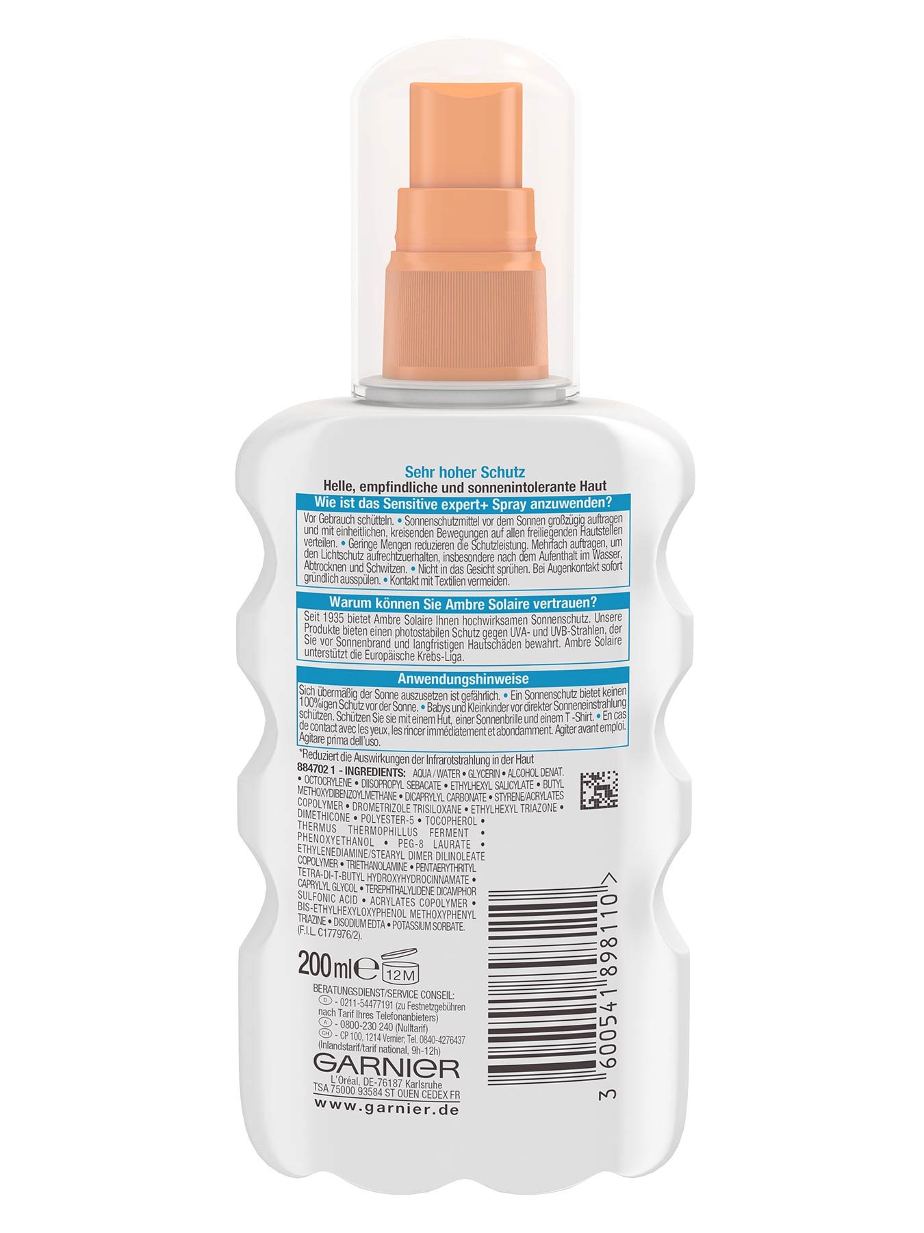 Spray-LSF-50-Ambre-Solaire-Sensitiv-Expert-Plus-200ml-Rueckseite-Garnier-Deutschland-gr