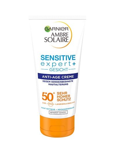 protection solaire ambre solaire sensitive expert ambre solaire sensitive expert visage creme anti age fps 50 plus