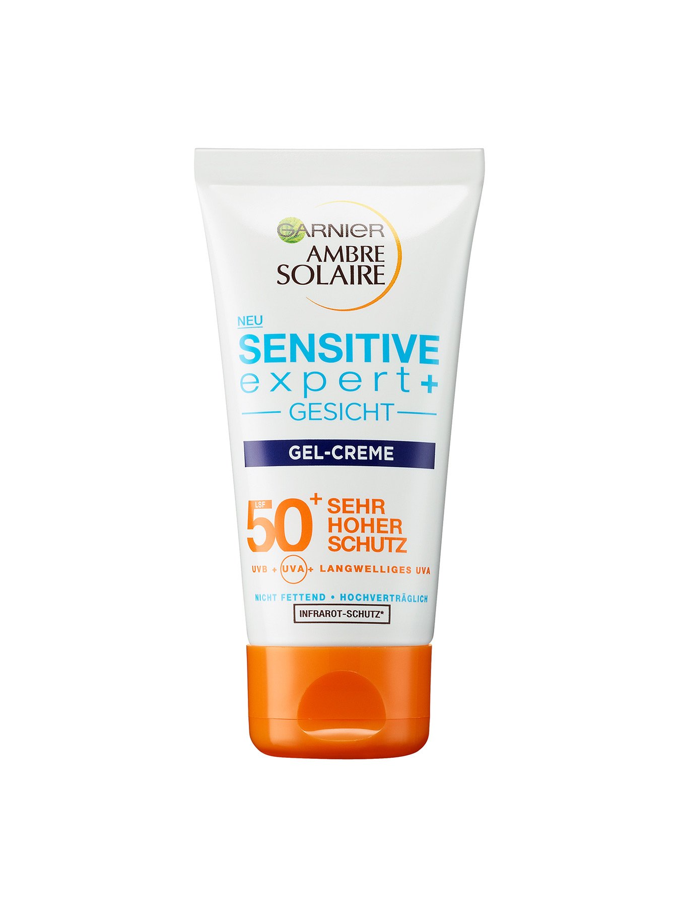 Gesicht-Gel-Creme-LSF-50-Ambre-Solaire-Sensitiv-Expert-Plus-50ml-Vorderseite-Garnier-Deutschland-gr