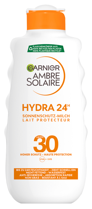 3600540134387 Garnier AS Hydra 24h Milch LSF30 200ml Sonnenschutz front