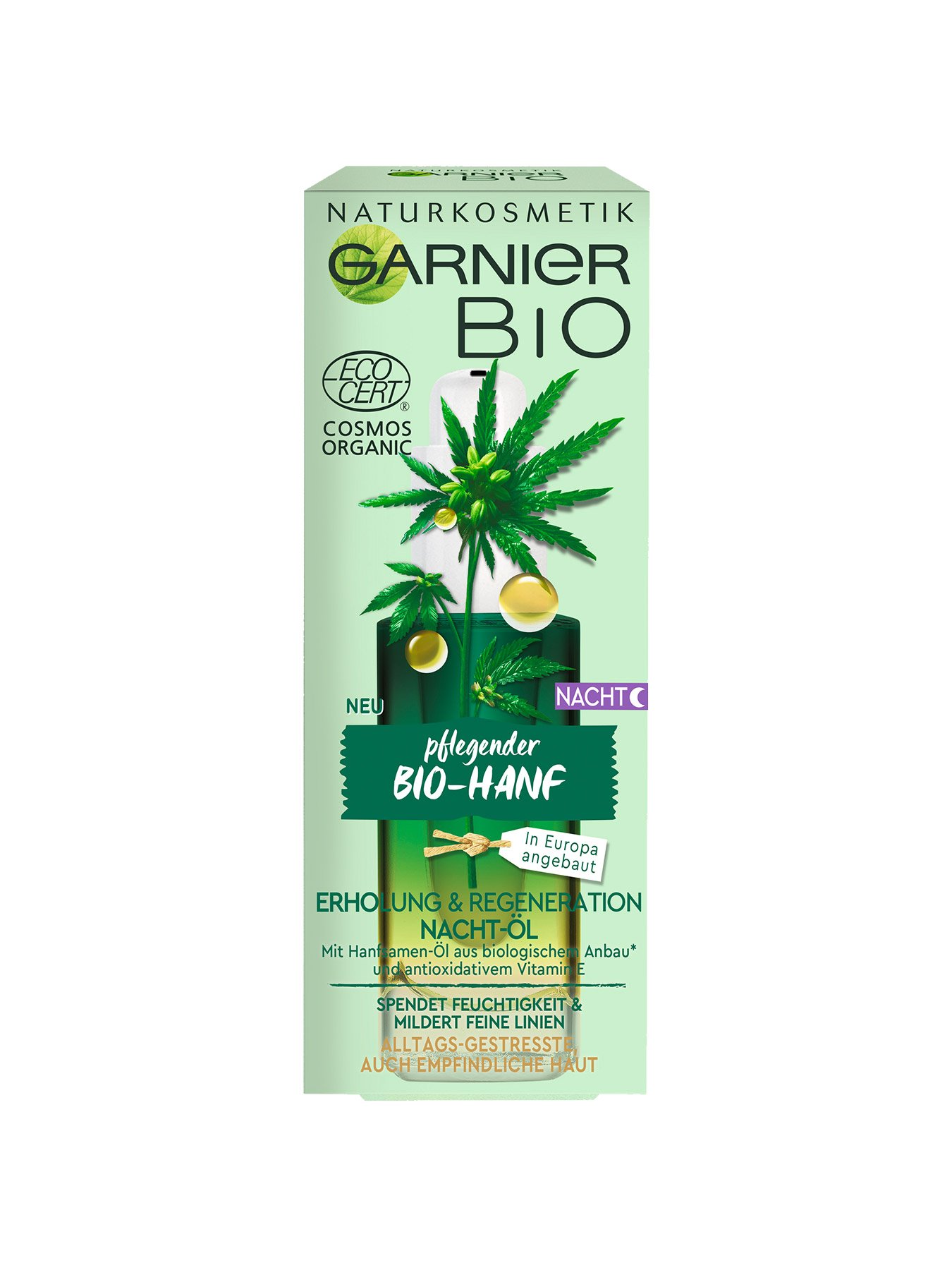 Pflegendes Nacht-Öl Garnier Bio Garnier | Bio-Hanf