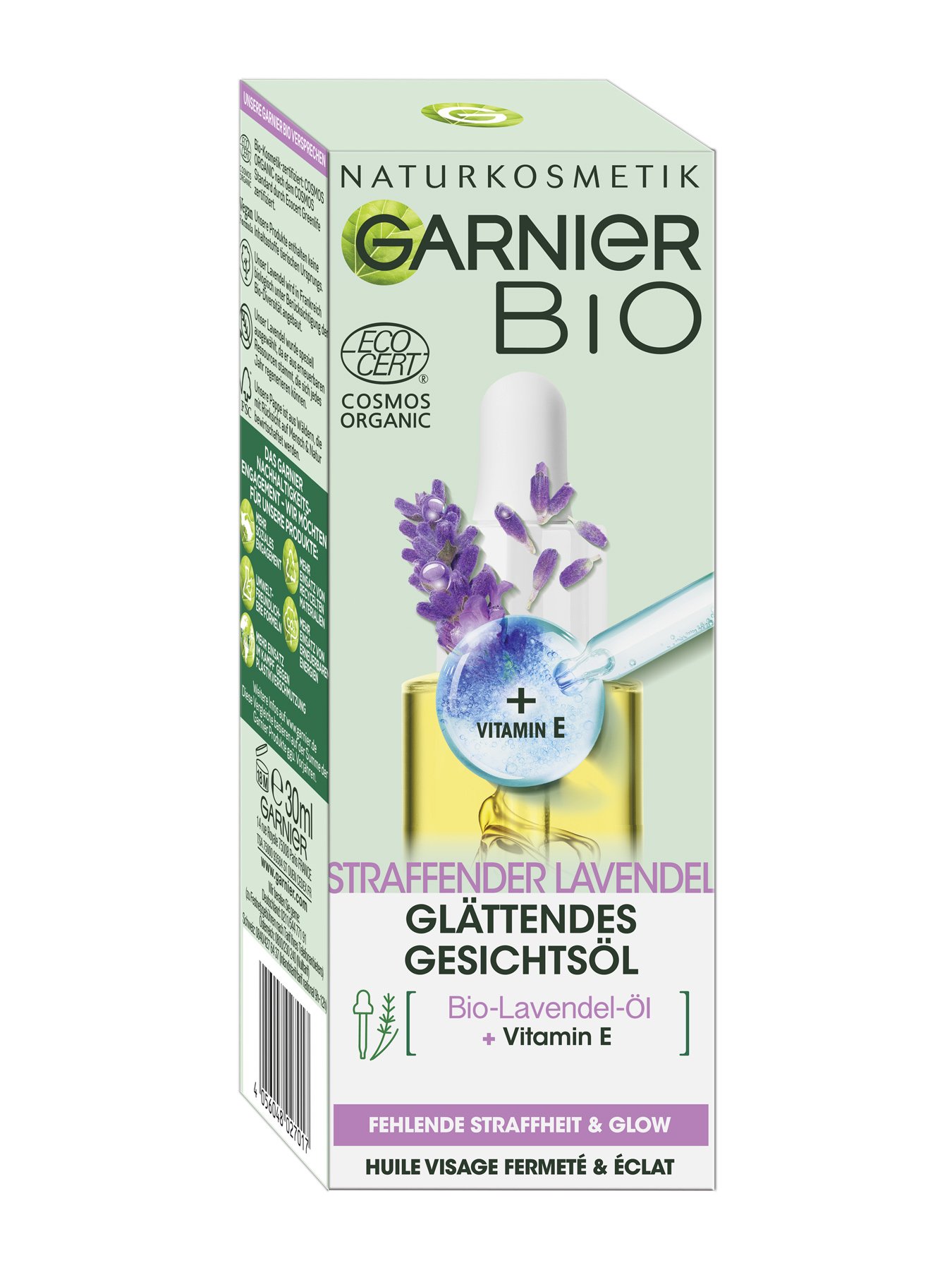 Bio-Lavendel-Straffendes-Gesichts-Oel-Bio-30ml-Verpackung-Vorderseite-Garnier-Deutschland-gr