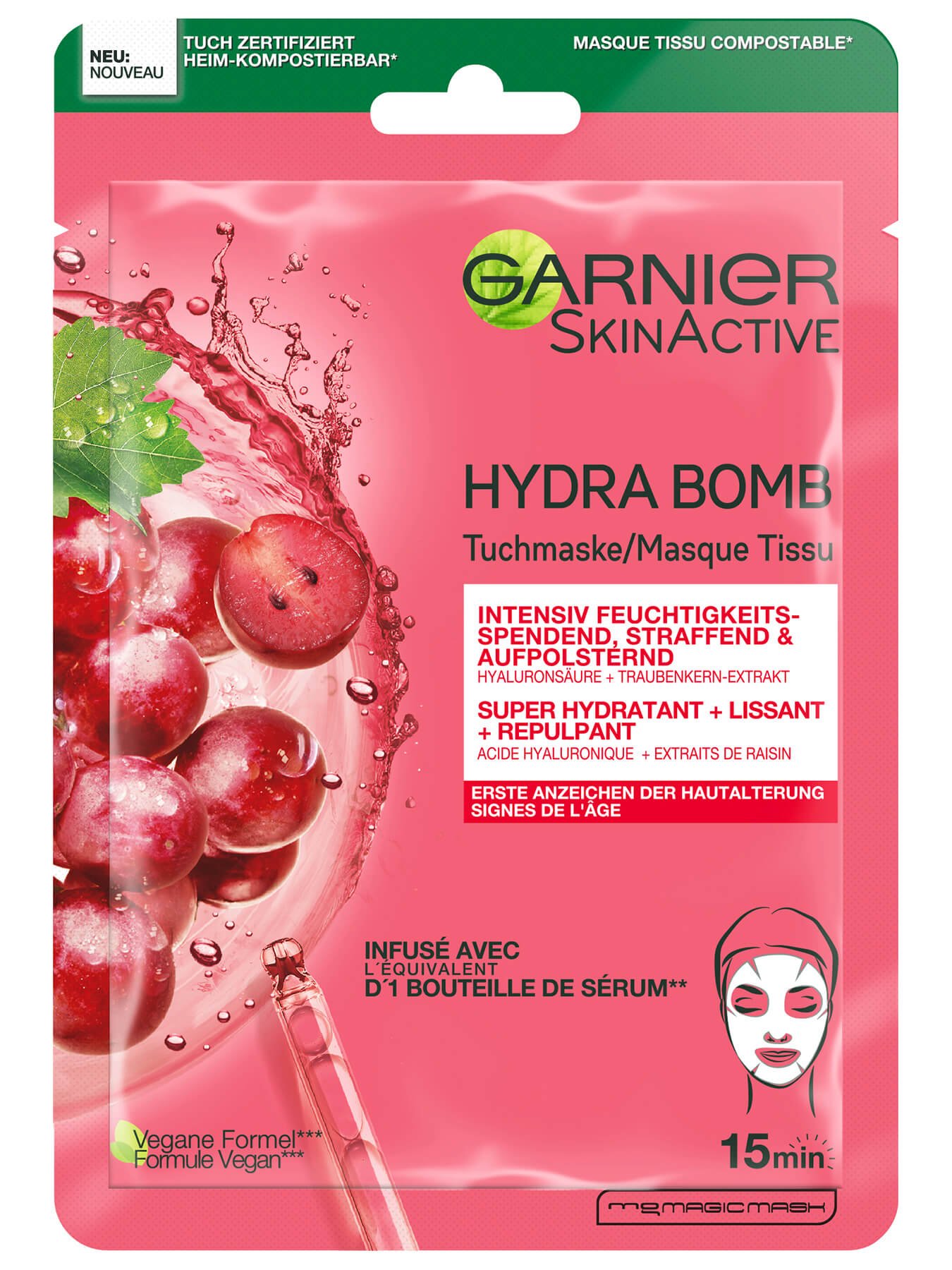 Garnier Hydra Bomb Tuchmaske Anti Age_Front