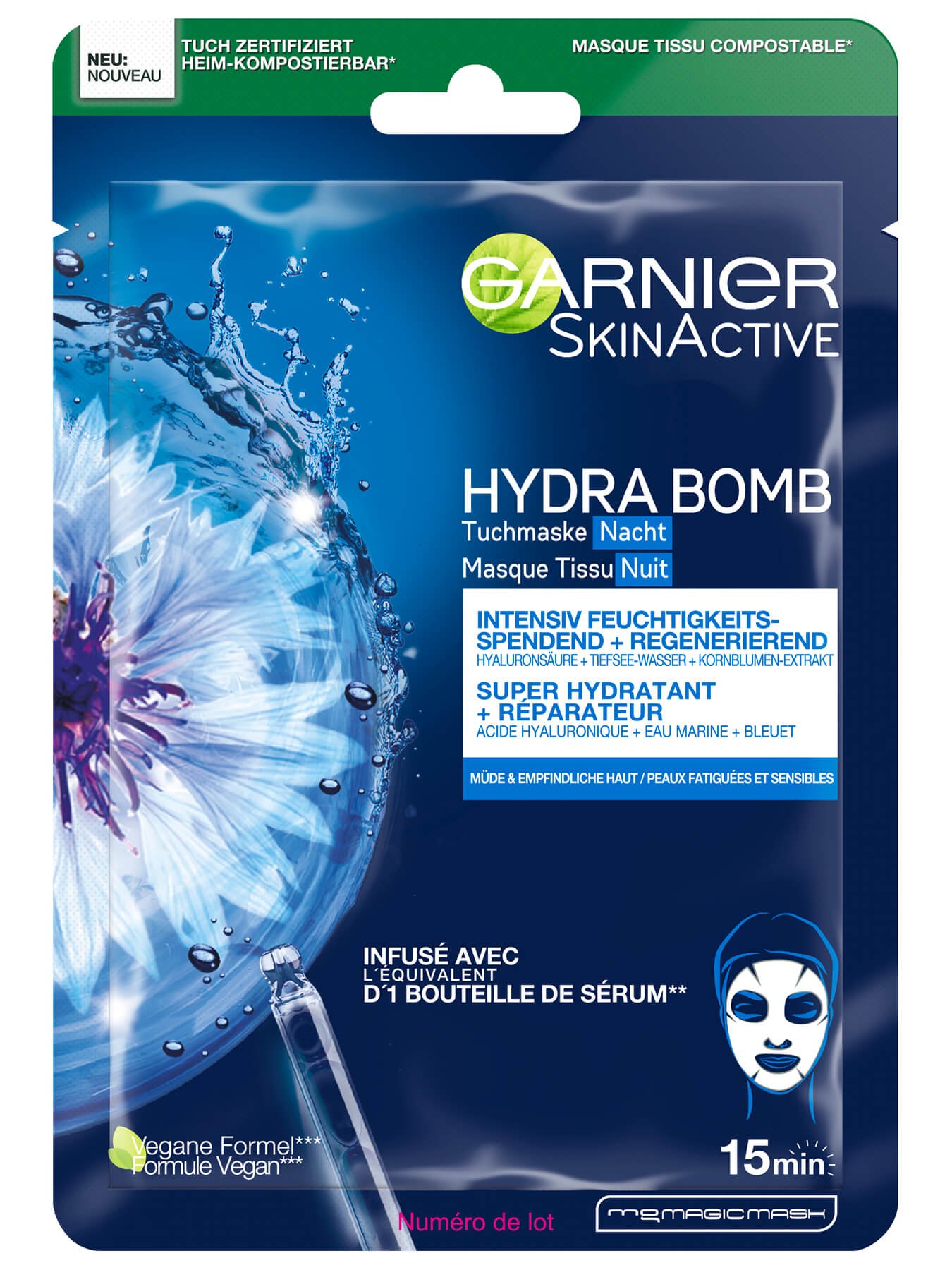 Garnier Hydra Bomb Tuchmaske Nacht_Front