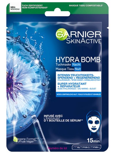 Garnier Hydra Bomb Tuchmaske Nacht_Front