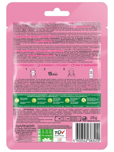 Garnier Hydra Bomb Tuchmaske Sakura_Back