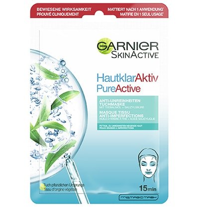 Masque tissu anti-imperfections Garnier SkinActive Puractiv