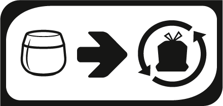 RECYCLING ICONS CREAM POT