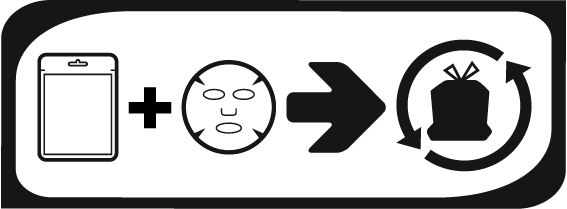 RECYCLING ICONS TISSUE MASKS NON BIODEGRADABLE