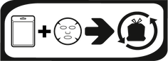 RECYCLING ICONS TISSUE MASKS NON BIODEGRADABLE