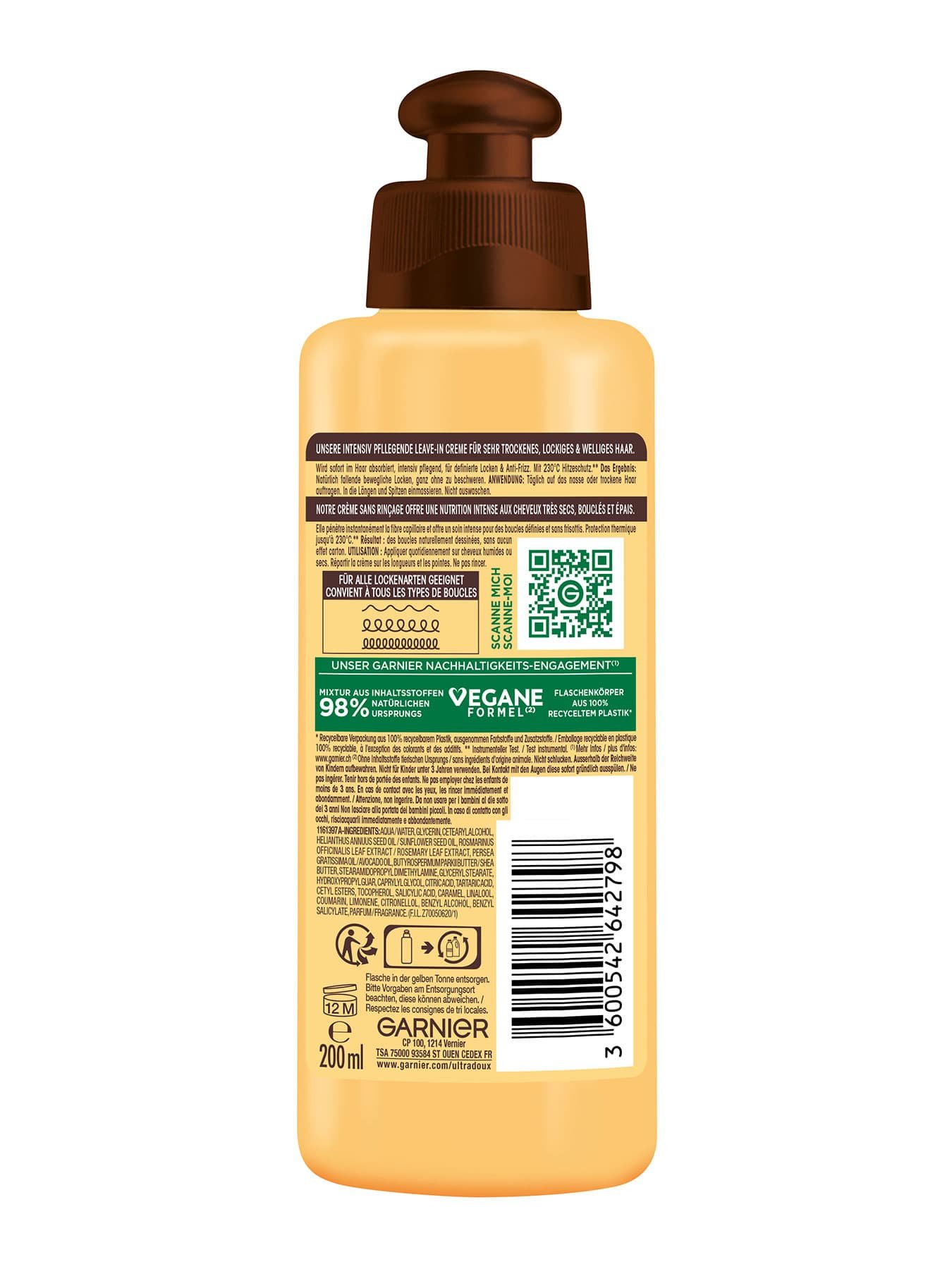 Garnier Ultra Doux Avocat Push Pull - Vue arrière du produit
