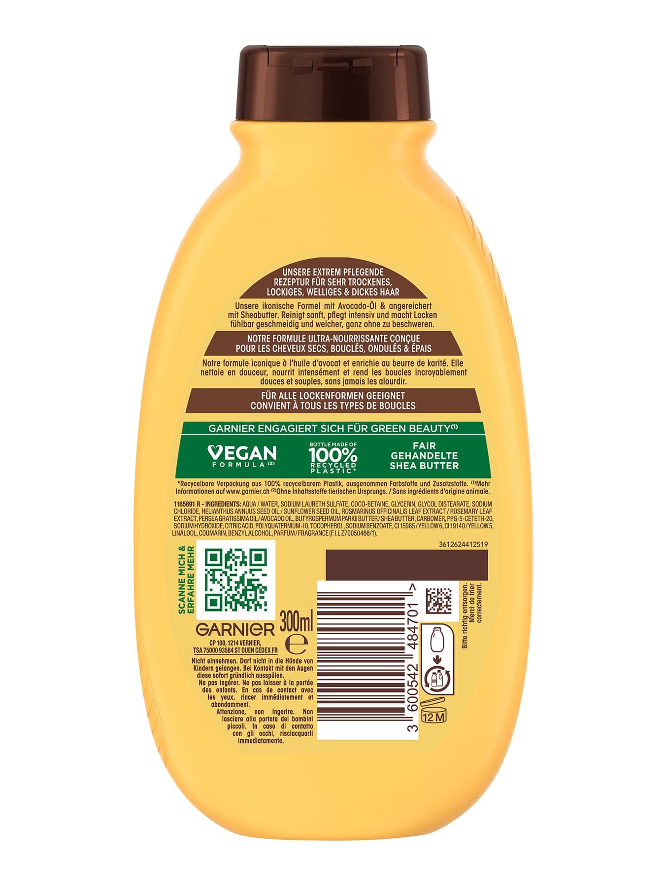 Garnier Ultra Doux Avocat Shampoo - Vue arrière du produit