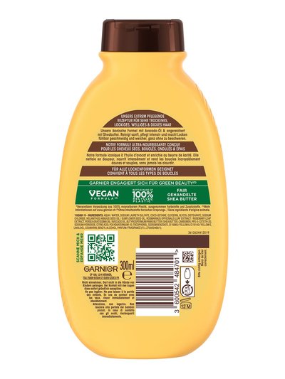 Garnier Ultra Doux Avocat Shampoo - Vue arrière du produit