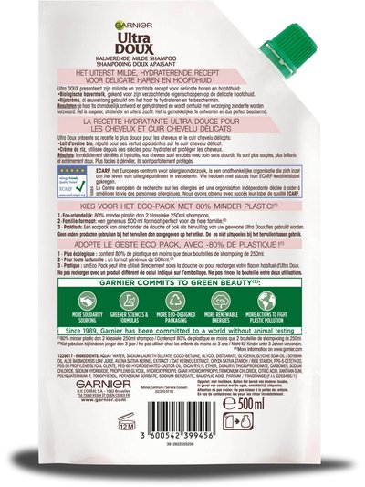 Ultra Doux Oat Refill Pack Back