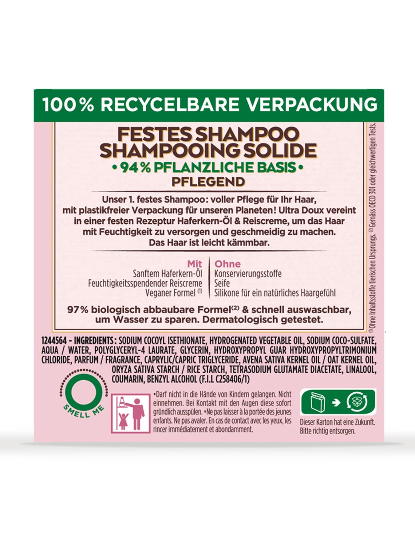 Solid Shampoo Avoine Back