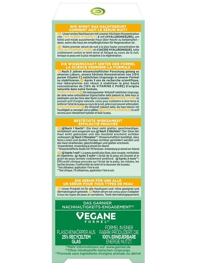 SkinActive Vitamin C Glow Booster Sérum de nuit - Emballage